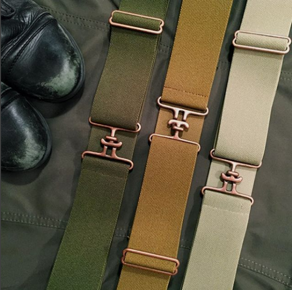ACE Equestrian - Elastic Belt (Olive + Copper)