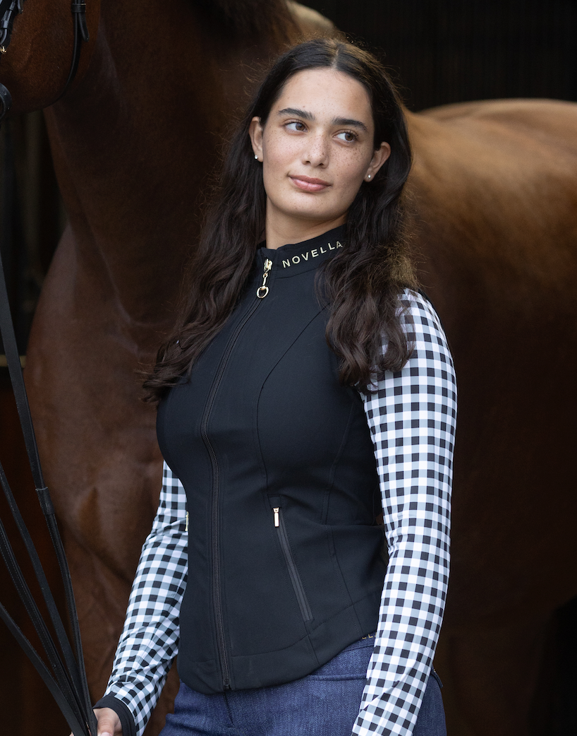 Novella Equestrian - The Sara Vest.: Cocoa Brown / XXS