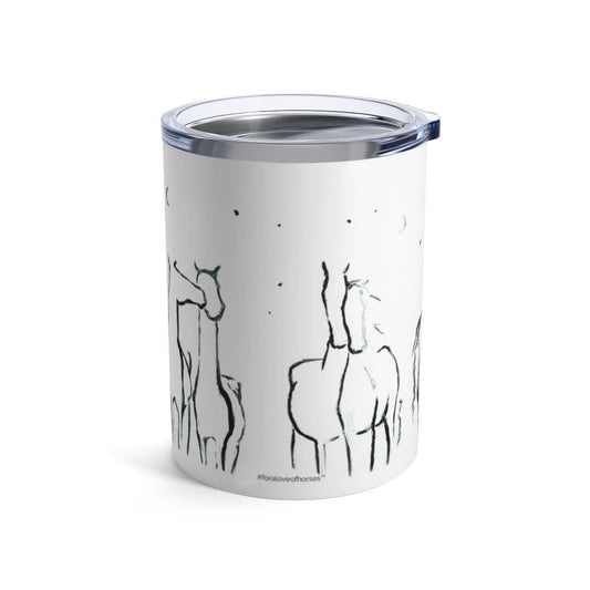Bettina Norton Artwork - Simplicity Horses Travel Mug Coffee Cup Cocktails insulated: Simplicity Travel Mug