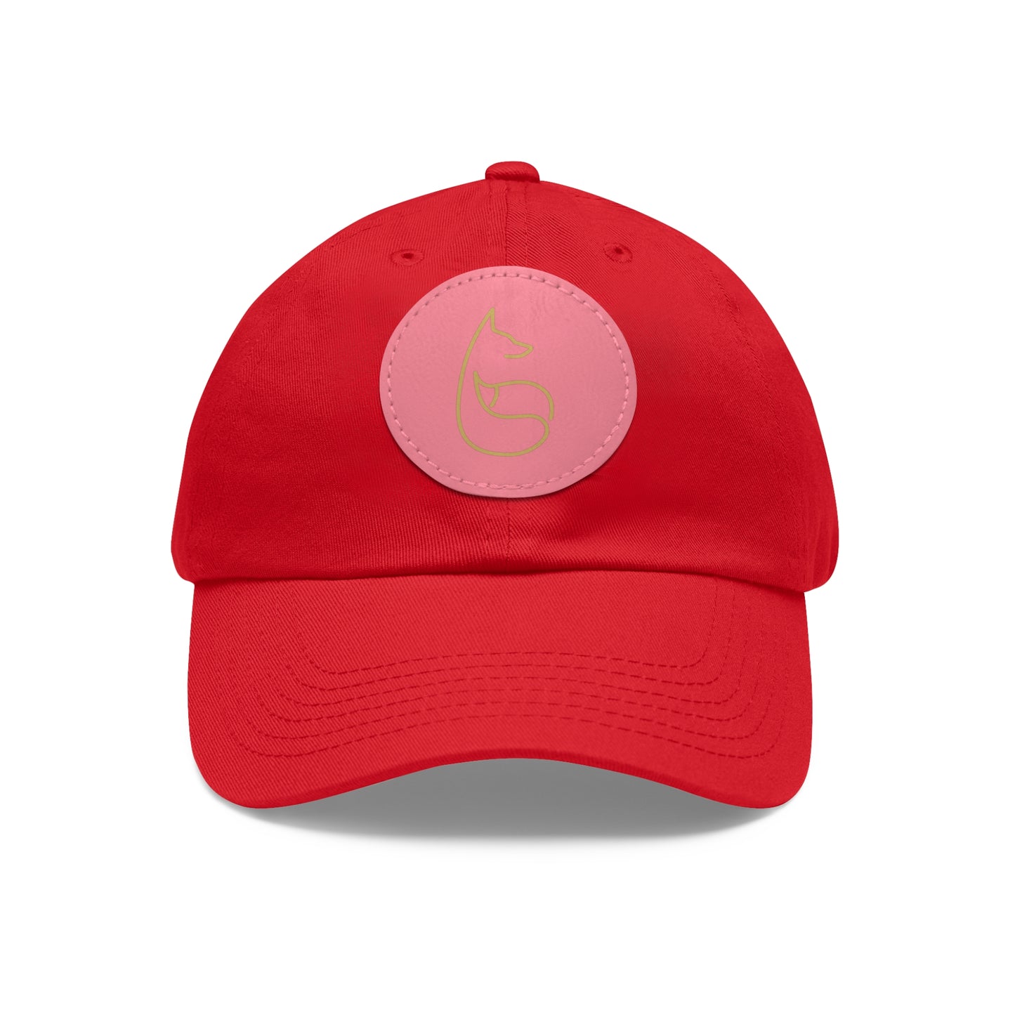 Team GFE Dad Hat with Leather Patch (Round)