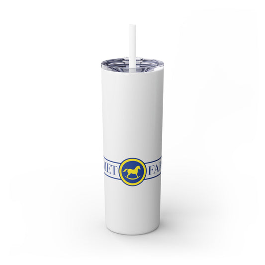Competition Team Skinny Tumbler with Straw, 20oz