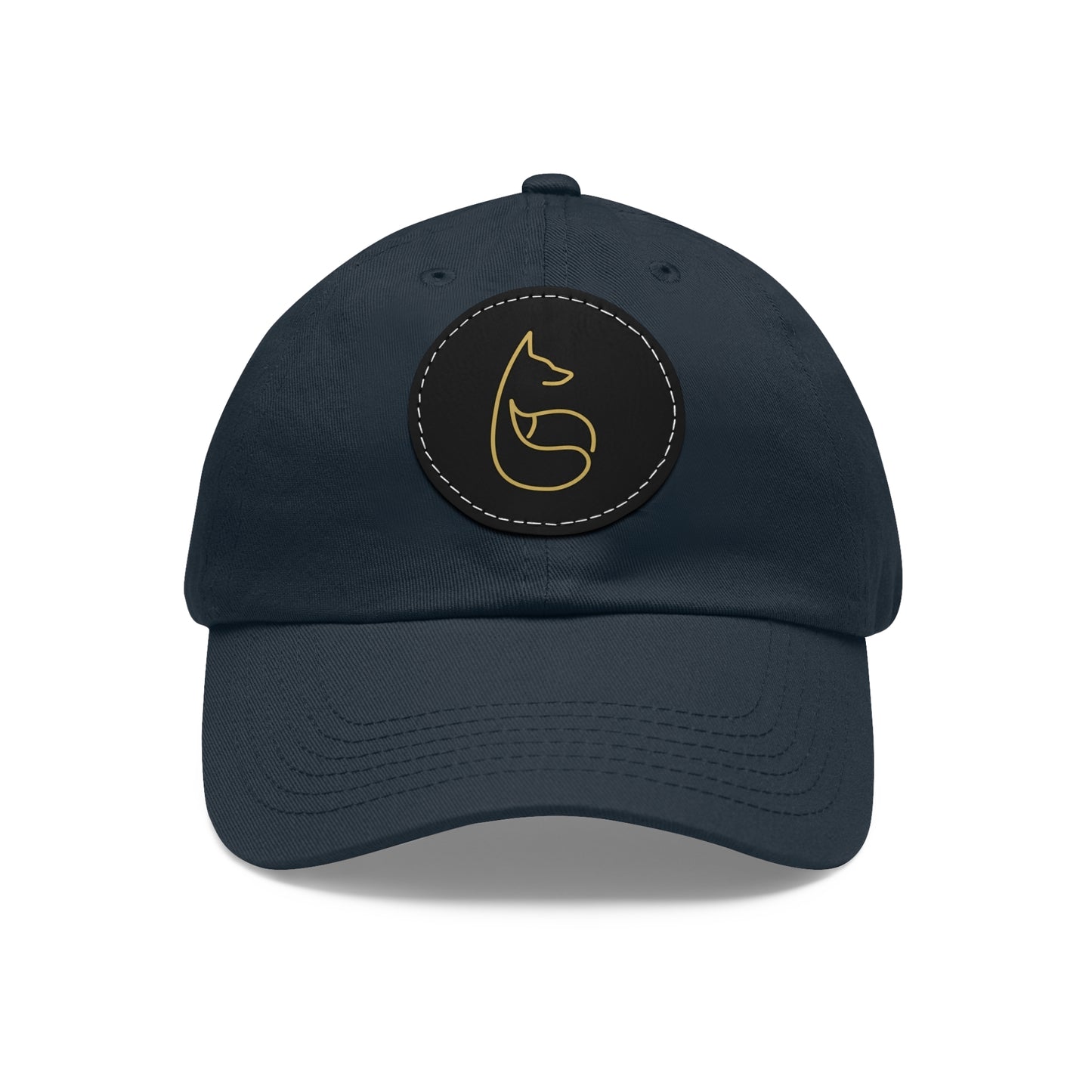 Team GFE Dad Hat with Leather Patch (Round)