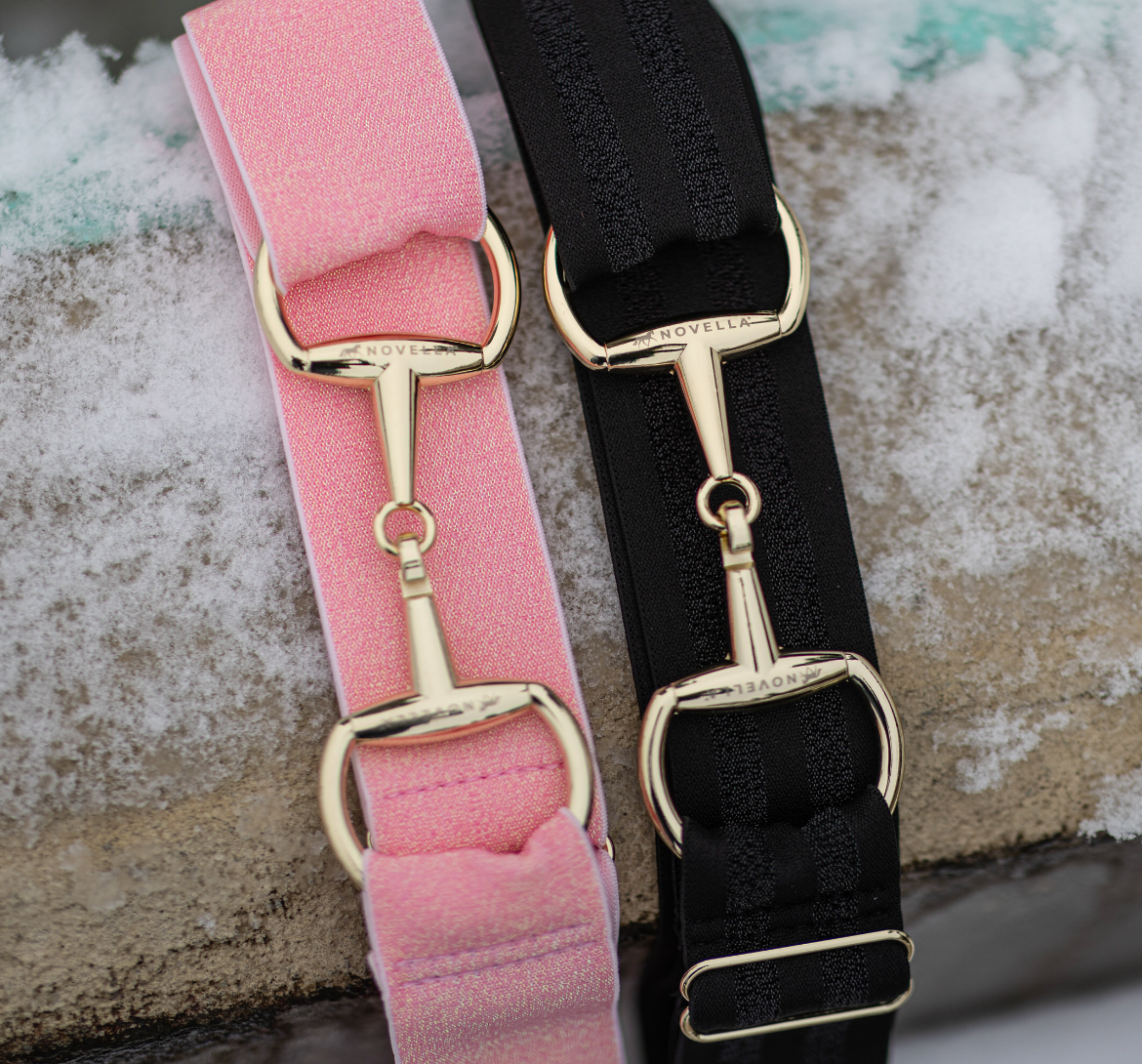 Novella Equestrian - The Novella Glimmer Snaffle Belt.: Glimmer Black Beauty