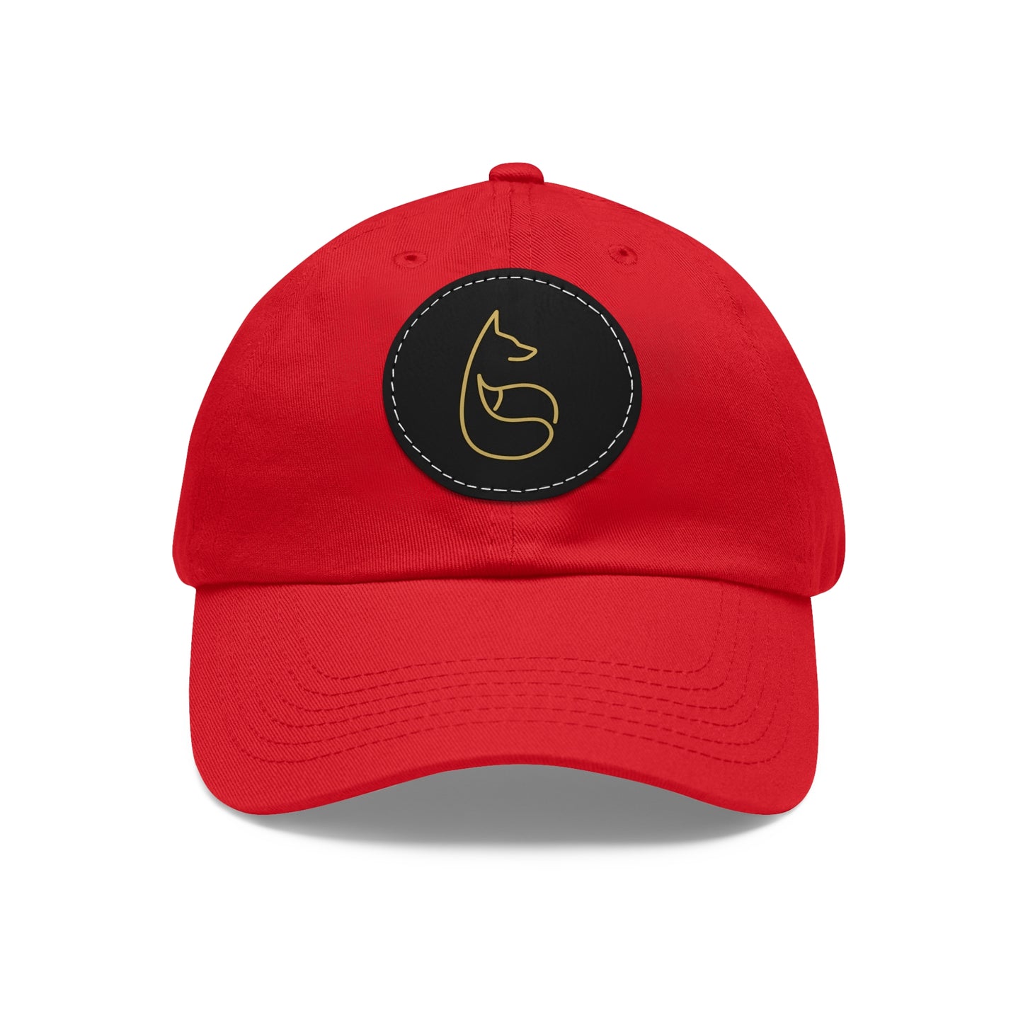 Team GFE Dad Hat with Leather Patch (Round)