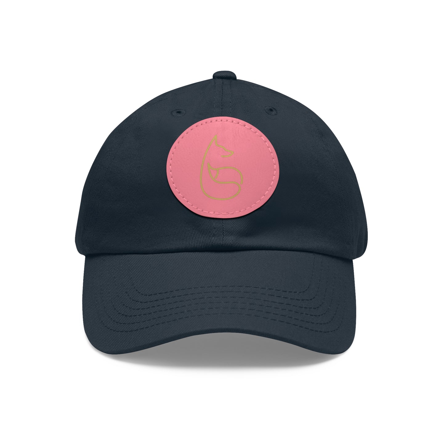 Team GFE Dad Hat with Leather Patch (Round)