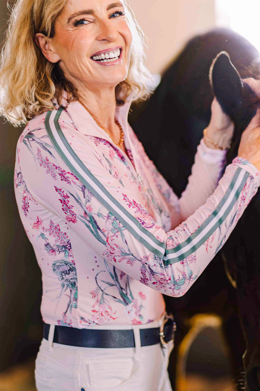 Pink Tea Garden Sun Shirt