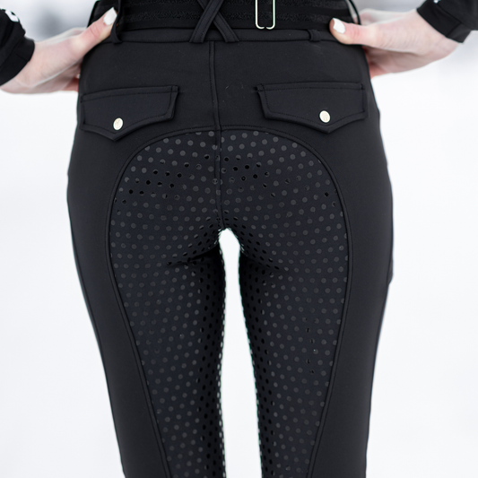 Novella Equestrian - The Always Fits Full Seat Breech. (Black): L