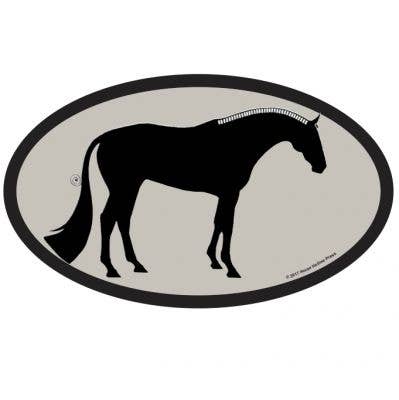 Horse Hollow Press - Oval Equestrian Horse Sticker: Hunter Horse