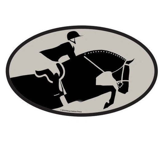 Horse Hollow Press - Oval Equestrian Horse Sticker: H/J or Eq Rider