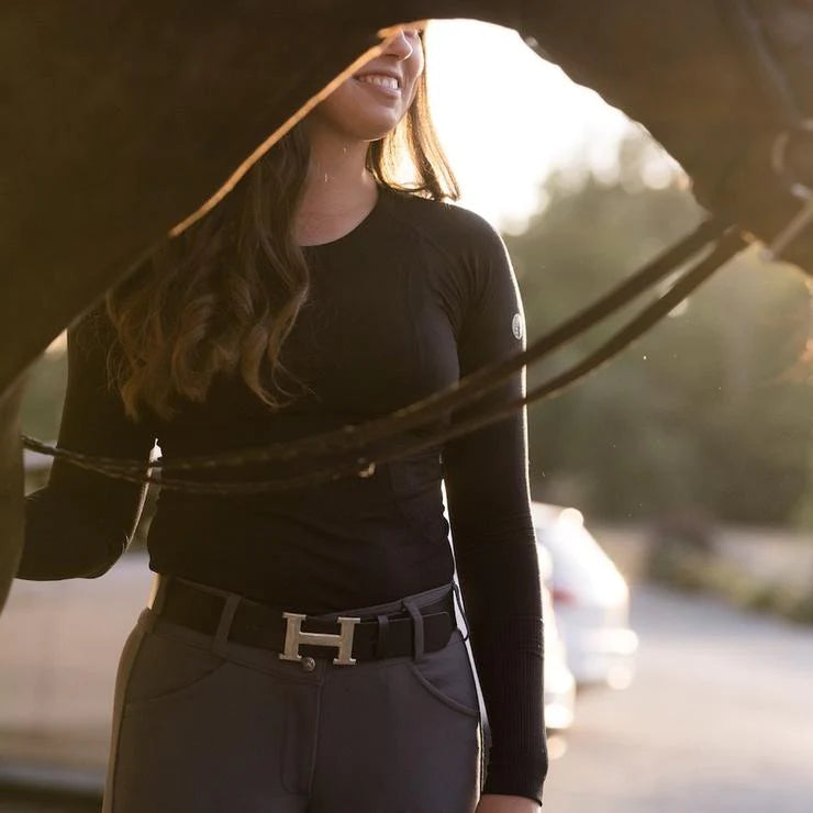Kennedy Seamless Long-Sleeve Shirt – Golden Fox Equestrian