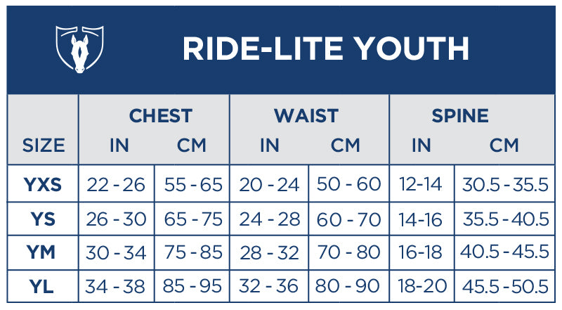 Tipperary Ride Lite Youth Medium 2024 Eventing equine rider vest