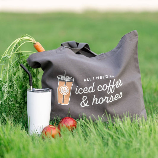 Iced Coffee & Horses Tote
